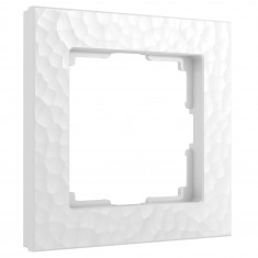 Рамка из поликарбоната на 1 пост Hammer белый W0012401 &mdash; Multielectrika