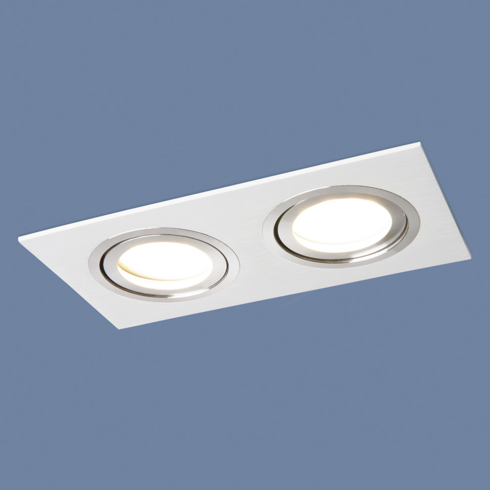 Точечный светильник с белой шлифованной поверхностью 1051/2 WH белый фото 1 — Multielectrika