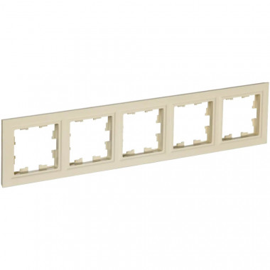 Рамка на 5 поста IEK Brite РУ-5-БрКр бежевая — Multielectrika