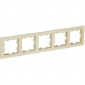 Рамка на 5 поста IEK Brite РУ-5-БрКр бежевая