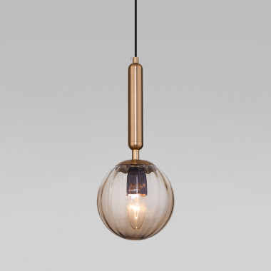 Подвесной светильник с плафоном 50208/1 янтарный — Multielectrika