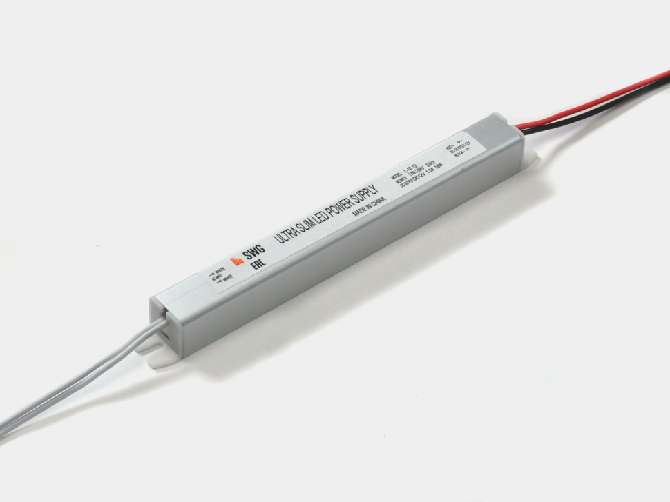 Блок питания сверхтонкий, 18 W, 12V, L-18-12 фото 1 — Multielectrika
