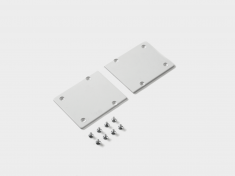 Комплект заглушек для накладного белого трека SY, ECS-SY-WH-2 &mdash; Multielectrika