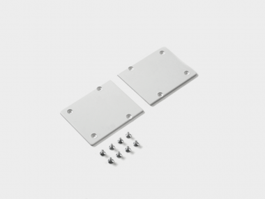 Комплект заглушек для накладного белого трека SY, ECS-SY-WH-2 — Multielectrika