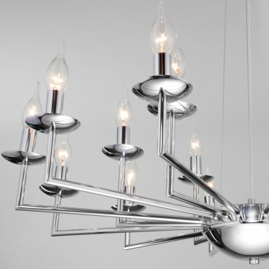 Подвесная люстра в классическом стиле 60150/18 хром — Multielectrika