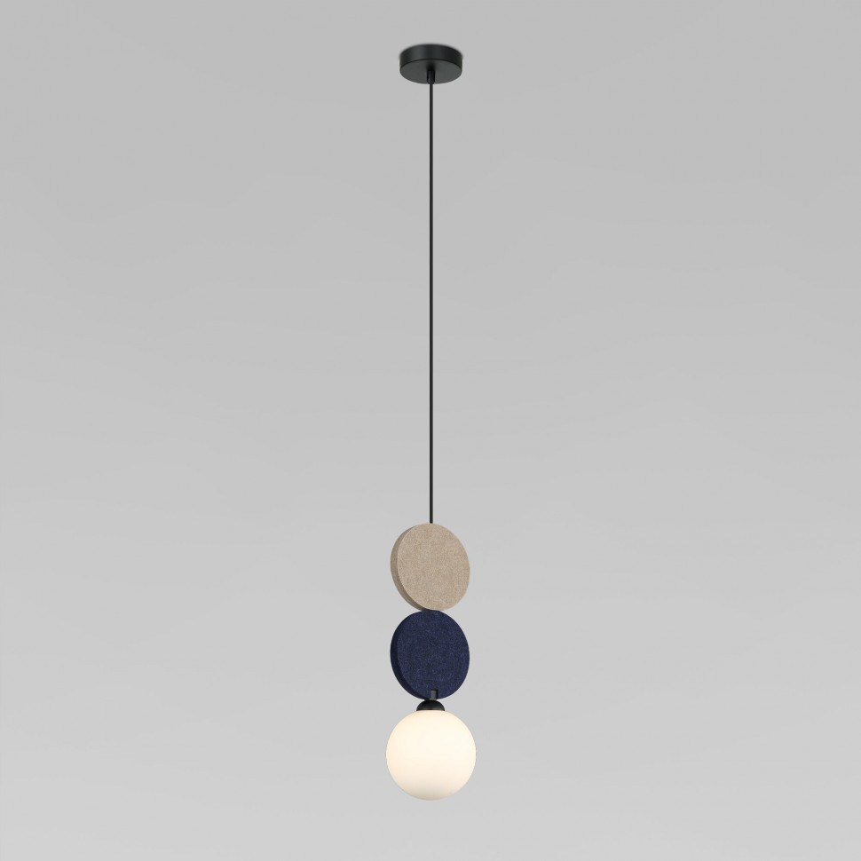 Подвесной светильник с фетровым плафоном 40074/1 синий фото 1 &mdash; Multielectrika