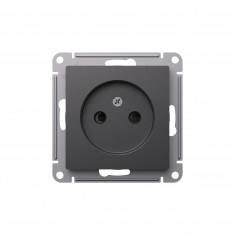 Розетка силовая Systeme Electric AtlasDesign без заземления, со шторками, 16А, базальт &mdash; Multielectrika