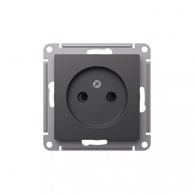 Розетка силовая Systeme Electric AtlasDesign без заземления, со шторками, 16А, базальт — Multielectrika