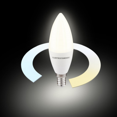 Умная лампа Свеча  LED C37 Е14 7W 3300К-6500К CCT+DIM (BLE2779) BLE2779 — Multielectrika