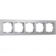Рамка на 5 постов (алюминий) W0051706 &mdash; Multielectrika