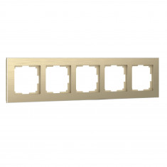 Рамка на 5 постов (шампань алюминий) W0051711 &mdash; Multielectrika