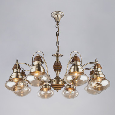 Умный подвесной светильник 366/8 античная бронза — Multielectrika