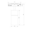 Slim Magnetic Трековый светильник для радиусного шинопровода 12W 4200K Comfi чёрный Ø 800мм 85188/01 фото 10 &mdash; Multielectrika