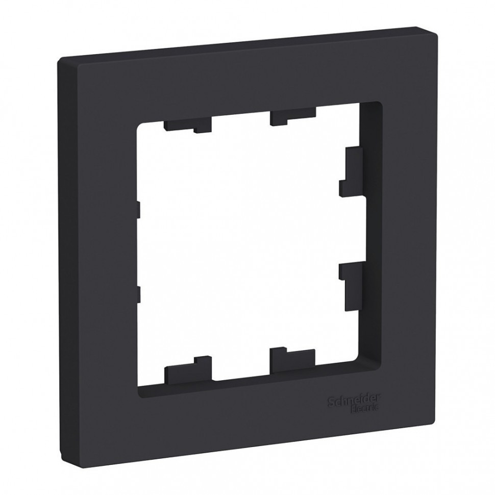 Рамка Schneider Electric Atlas Design на 1 пост, карбон фото 1 — Multielectrika