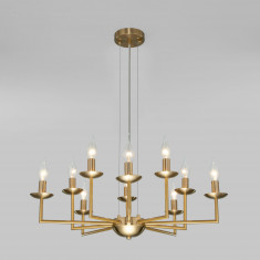 Классическая подвесная люстра 60150/10 латунь &mdash; Multielectrika