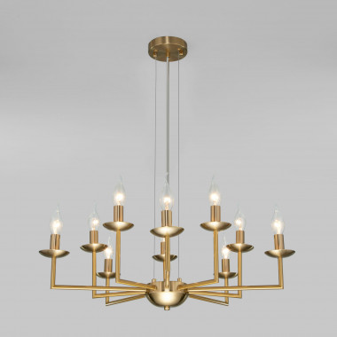 Классическая подвесная люстра 60150/10 латунь — Multielectrika