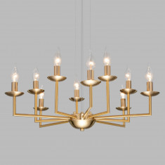Классическая подвесная люстра 60150/10 латунь &mdash; Multielectrika
