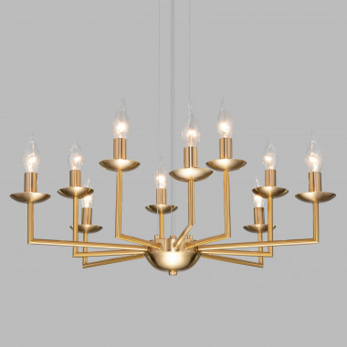 Классическая подвесная люстра 60150/10 латунь — Multielectrika