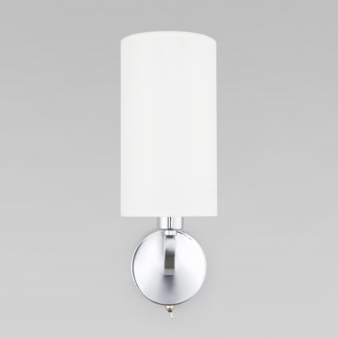 Настенный светильник с тканевым абажуром 60128/1 хром — Multielectrika