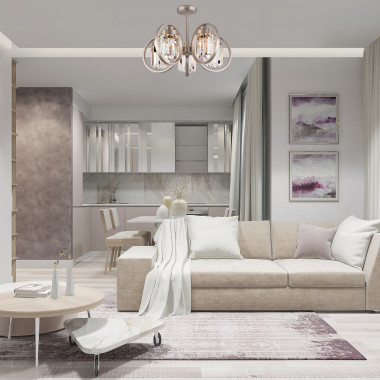 Потолочная люстра с хрусталем 10095/5 сатин-никель — Multielectrika