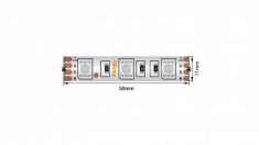 Лента светодиодная 14,4 Вт/м SMD5050, 12В, IP66, RGB, в чехле 3М &mdash; Multielectrika