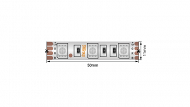 Лента светодиодная 14,4 Вт/м SMD5050, 12В, IP66, RGB, в чехле 3М — Multielectrika