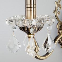 Бра с хрусталем 3281/1 античная бронза / прозрачный хрусталь &mdash; Multielectrika