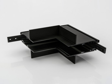 SY-LINK-INT-T1-BL, коннектор угловой внутр.для встраиваемого глубокого шинопровода под гипс,черный — Multielectrika