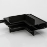 SY-LINK-INT-T1-BL, коннектор угловой внутр.для встраиваемого глубокого шинопровода под гипс,черный
