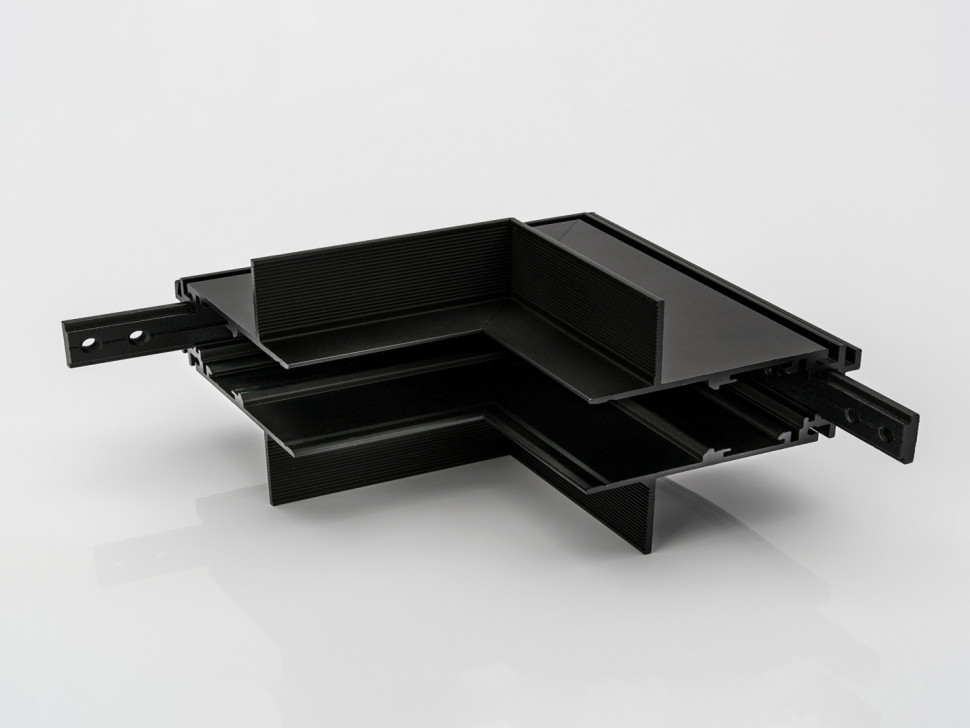 SY-LINK-INT-T1-BL, коннектор угловой внутр.для встраиваемого глубокого шинопровода под гипс,черный фото 1 — Multielectrika