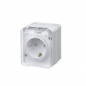 Розетка с заземлением со шторками 16А 250B Schneider Electric AtlasDesign Profi54, белый ATN540145