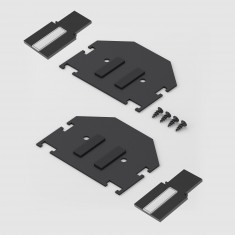 Slim Magnetic Комплект заглушек для шинопровода в натяжной потолок: торцевая и внутренняя черный 85233/00 &mdash; Multielectrika