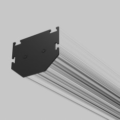 Slim Magnetic Комплект заглушек для шинопровода в натяжной потолок: торцевая и внутренняя черный 85233/00 &mdash; Multielectrika