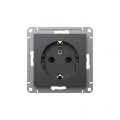 Розетка силовая Systeme Electric AtlasDesign со шторками, 16А, базальт &mdash; Multielectrika