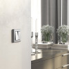 Рамка из поликарбоната на 1 пост Stark серебряный матовый W0011865 фото 2 &mdash; Multielectrika