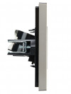 IEK FORTE&PIANO Розетка компьютерная RJ45 кат.5E FP532 сталь, FP-K10-1-K46 фото 3 &mdash; Multielectrika