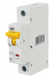 Автоматический выключатель ВА 47-60M 1Р 16А 6 кА характеристика С IEK MVA31-1-016-C &mdash; Multielectrika