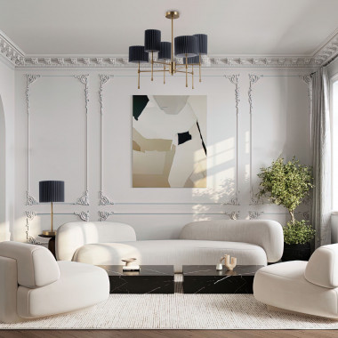 Умный потолочный светильник 60162/6 латунь — Multielectrika