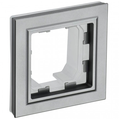 Рамка на 1 пост IP44 IEK Brite РУ-1-БрС-44 сталь — Multielectrika