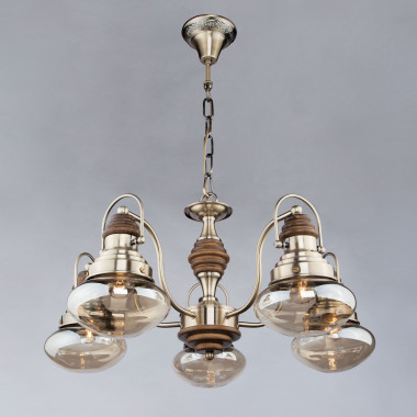 Умный подвесной светильник 366/5 античная бронза — Multielectrika