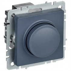 Светорегулятор поворотно-нажимной 600Вт IEK Brite СС10-1-0-БрМ маренго &mdash; Multielectrika