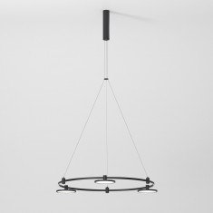Esthetic Magnetic Шинопровод с тросовыми креплениями Round черный ⌀800 85138/00 &mdash; Multielectrika