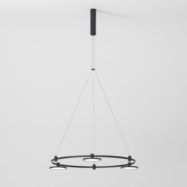 Esthetic Magnetic Шинопровод с тросовыми креплениями Round черный ⌀800 85138/00 &mdash; Multielectrika