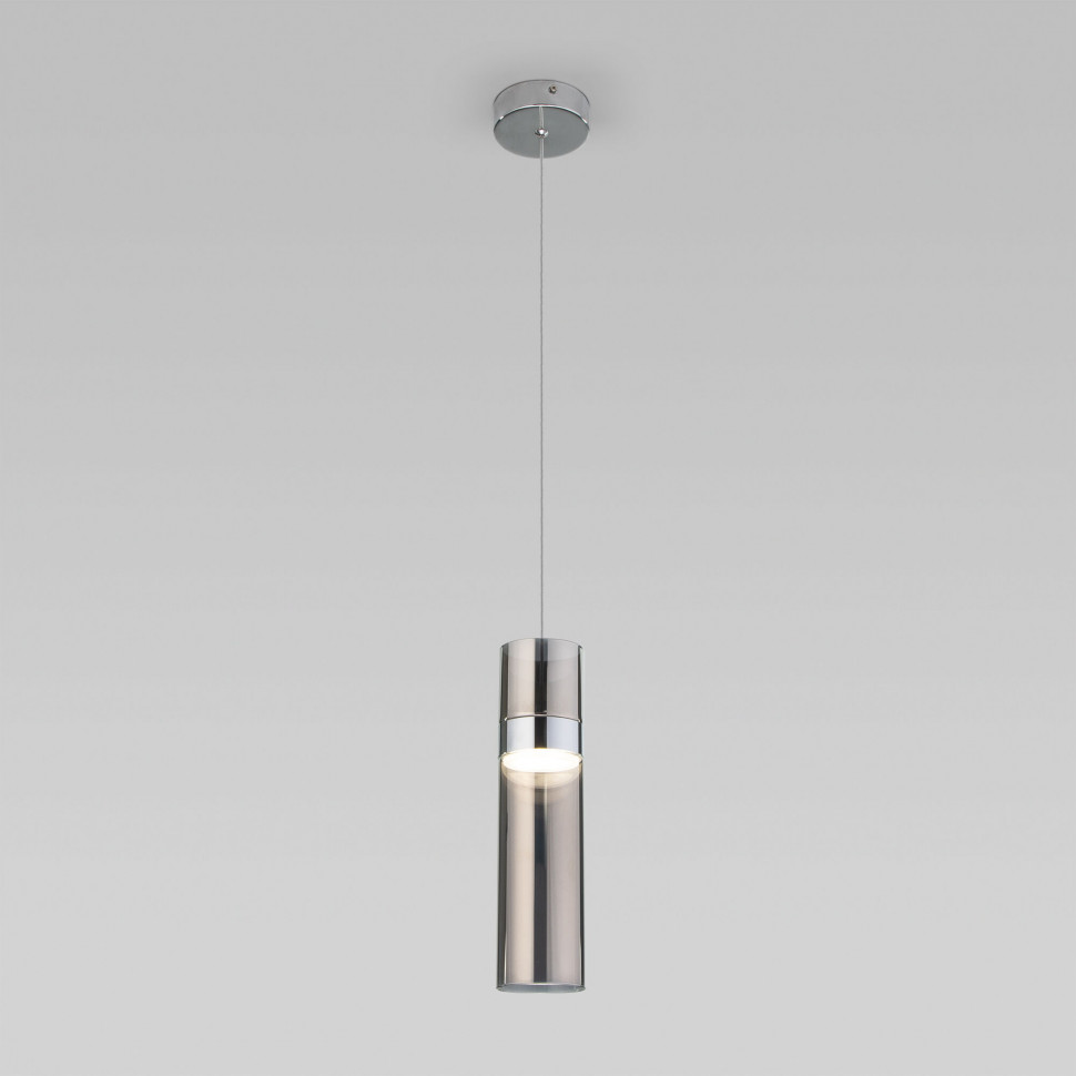 Подвесной светильник 50244/1 LED хром/дымчатый фото 1 &mdash; Multielectrika