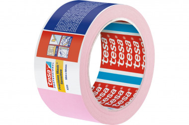 Малярная лента Tesa для деликатных поверхностей, 30 мм х 50 м розовая — Multielectrika