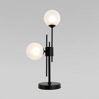 Настольный светильник со стеклянными плафонами 01383/2 черный — Multielectrika