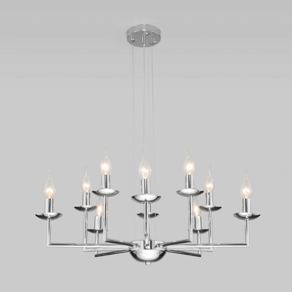 Подвесная люстра в классическом стиле 60150/10 хром фото 1 — Multielectrika