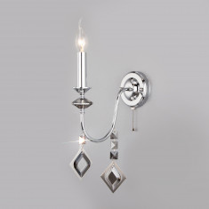 Настенный светильник с хрусталем 10120/1 хром &mdash; Multielectrika