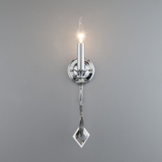 Настенный светильник с хрусталем 10120/1 хром &mdash; Multielectrika