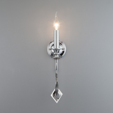 Настенный светильник с хрусталем 10120/1 хром — Multielectrika